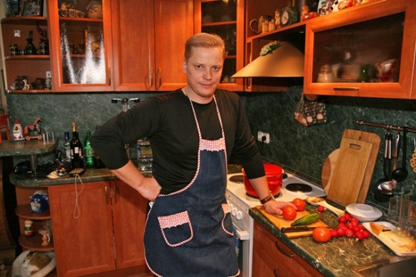 Эрнест Мацкявичюс на собственной кухне