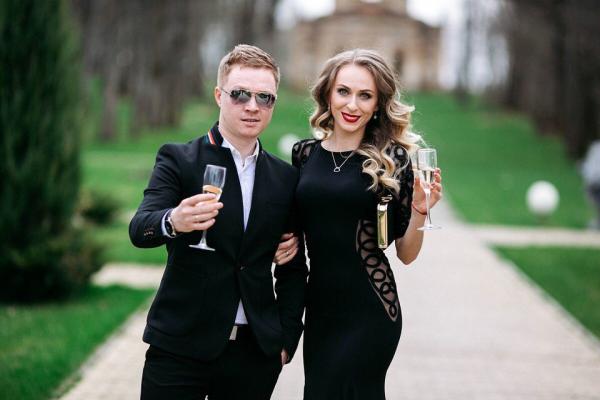 Екатерина Могрунова с мужем Леонидом