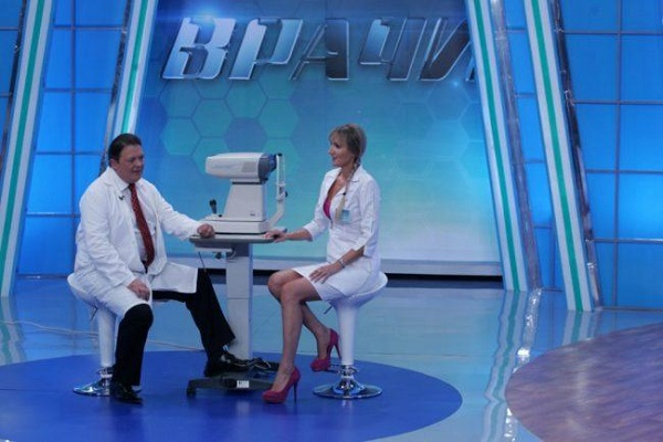 Ирина Першина вела программу «Врачи»