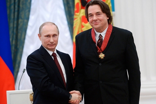 Константин Эрнст и Владимир Путин